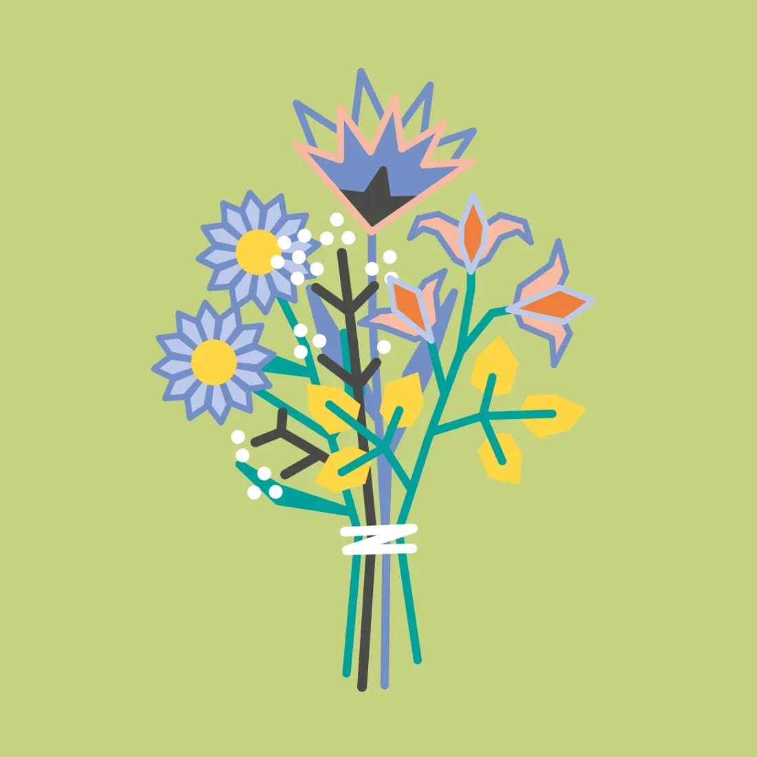 Bouquet mittel